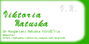 viktoria matuska business card